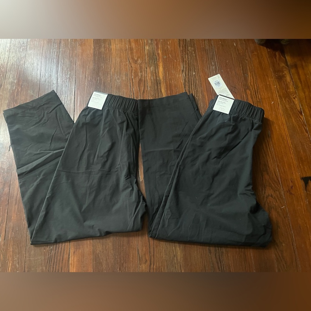 2 Pair CALIA by Carrie Underwood Black Mid-Rise Barrel Pants